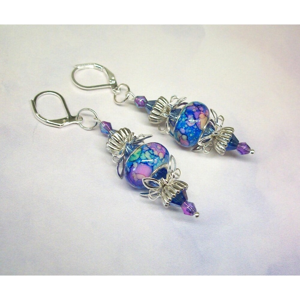Boho & Hippie Dangle Earrings Silver, Artisan Crafted Unique Jewelry